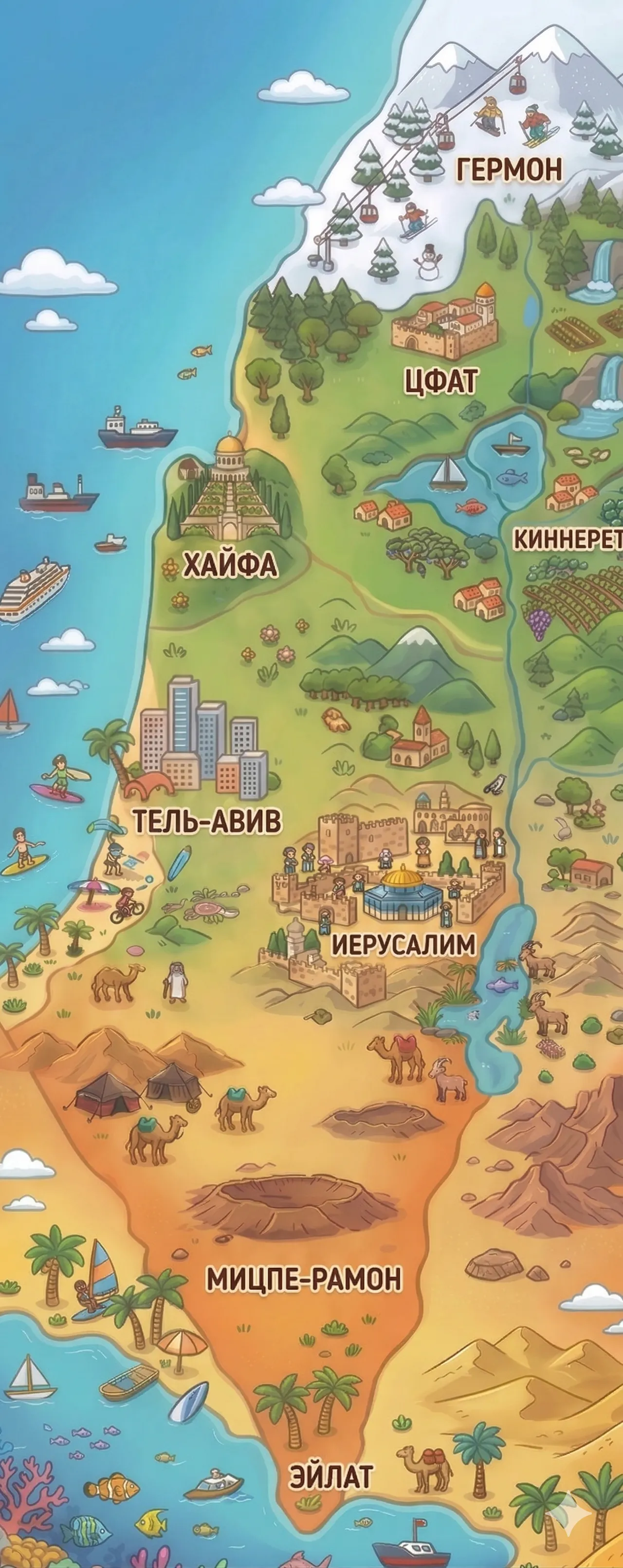 Карта Израиля